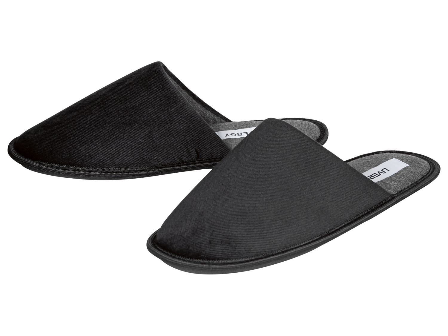 Livergy Kapcie męskie, z wyściełaną wkładką 42/43, Czarny