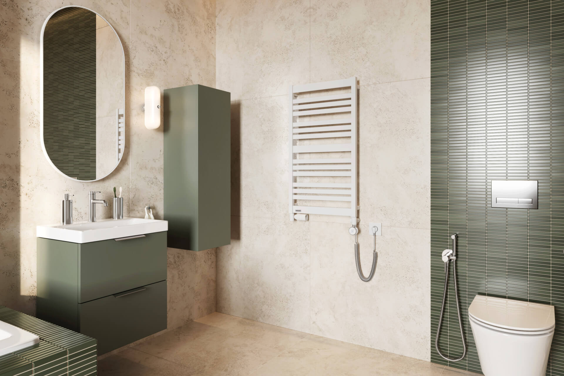 Excellent Caldo zawór trójosiowy termostatyczny biały GREX.CA10.L.TTG.WH