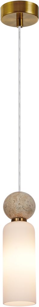 Darmowa Dostawa - Lampa wisząca 1x40 W złota Italux Santos PND953311BRSS