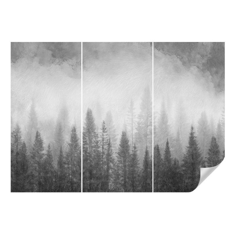 Fototapeta samoprzylepna Wallfluent 312x219 cm Leśna mgła Dla Miłośników Natury I Minimalizmu 1 szt.