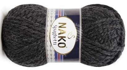 WŁÓCZKA NAKO Spaghetti kol. 23624 antracyt