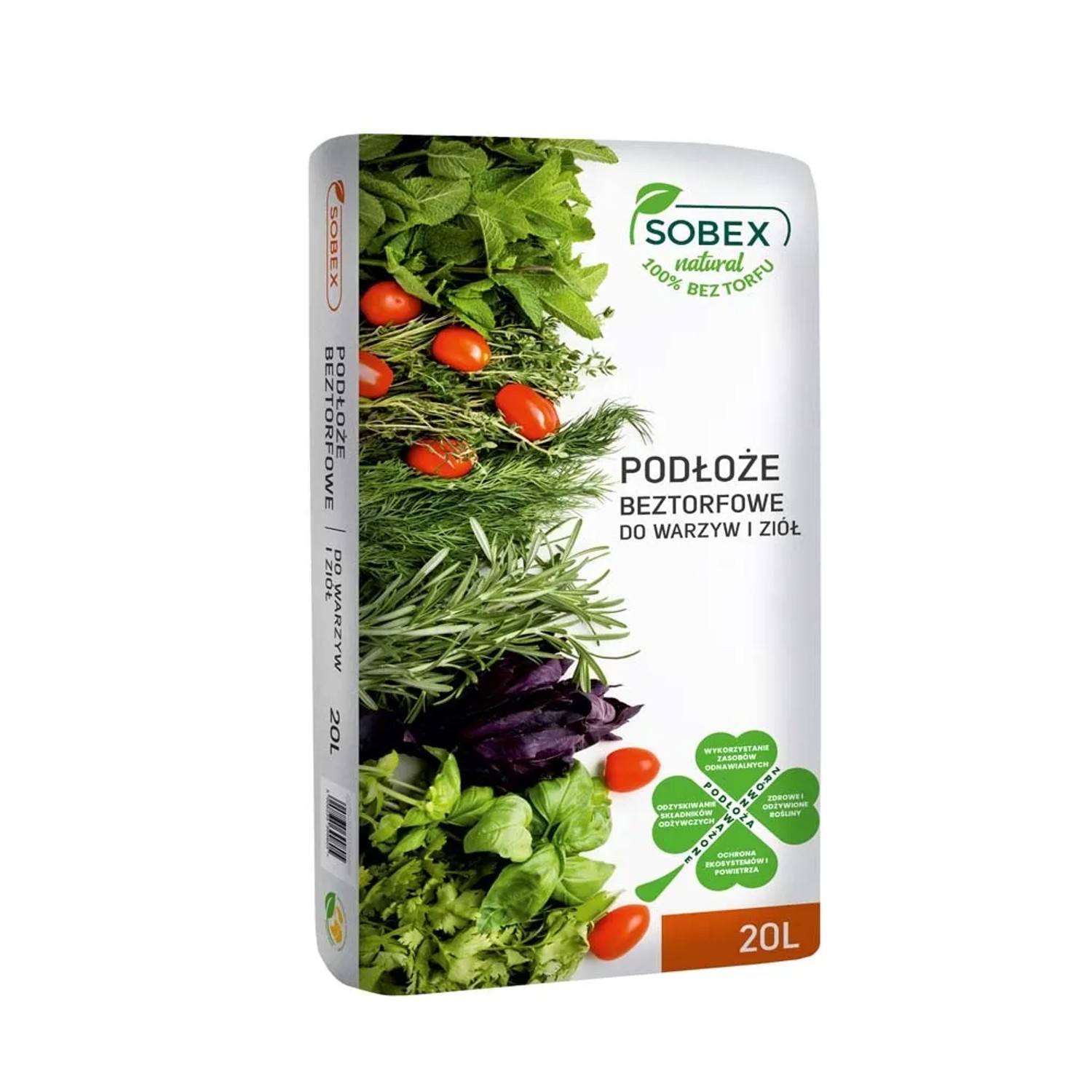 Sobex podłoże beztorfowe do warzyw - 20 l
