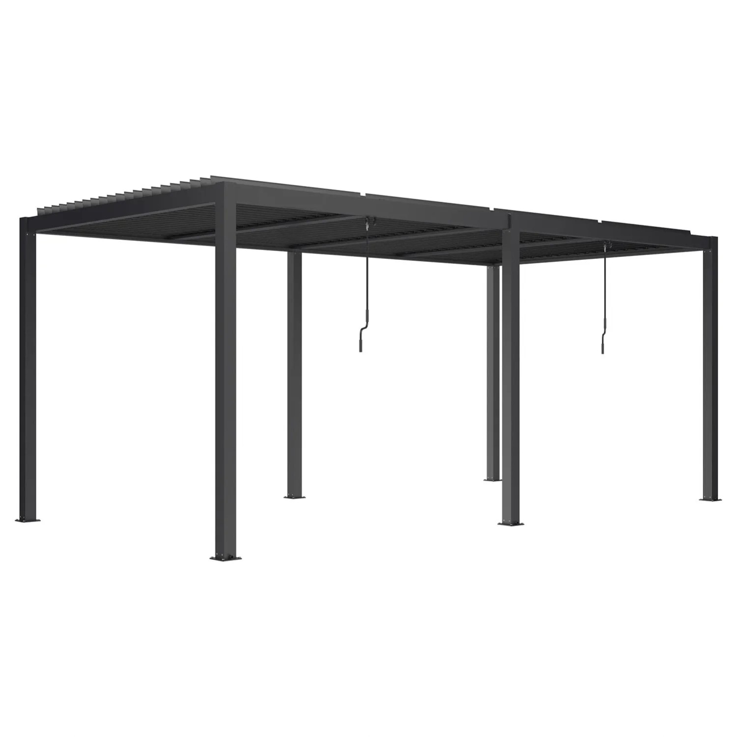 Pergola LUXE LED antracyt - 5,8 x 3 m