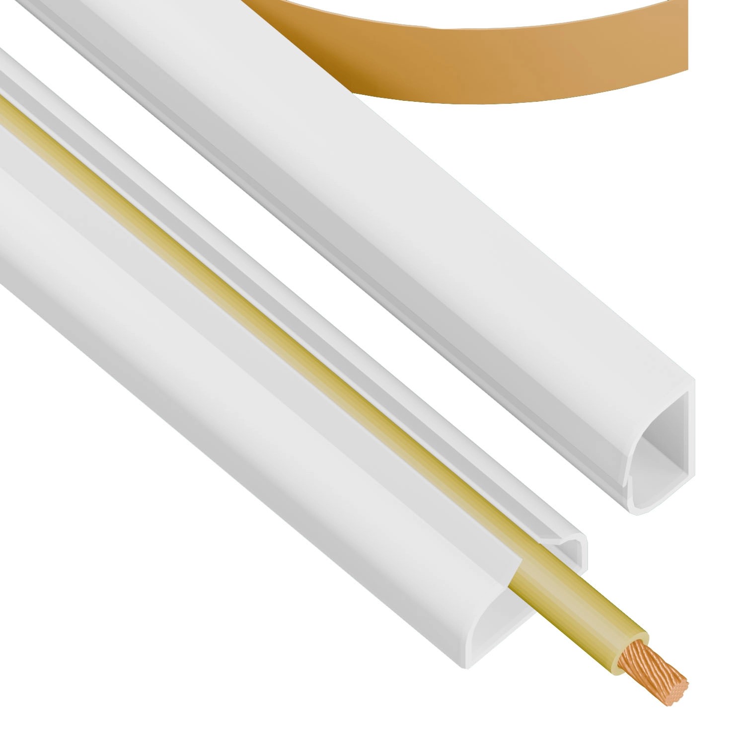 Listwa z gumą LSM 10/18 biała 2 m