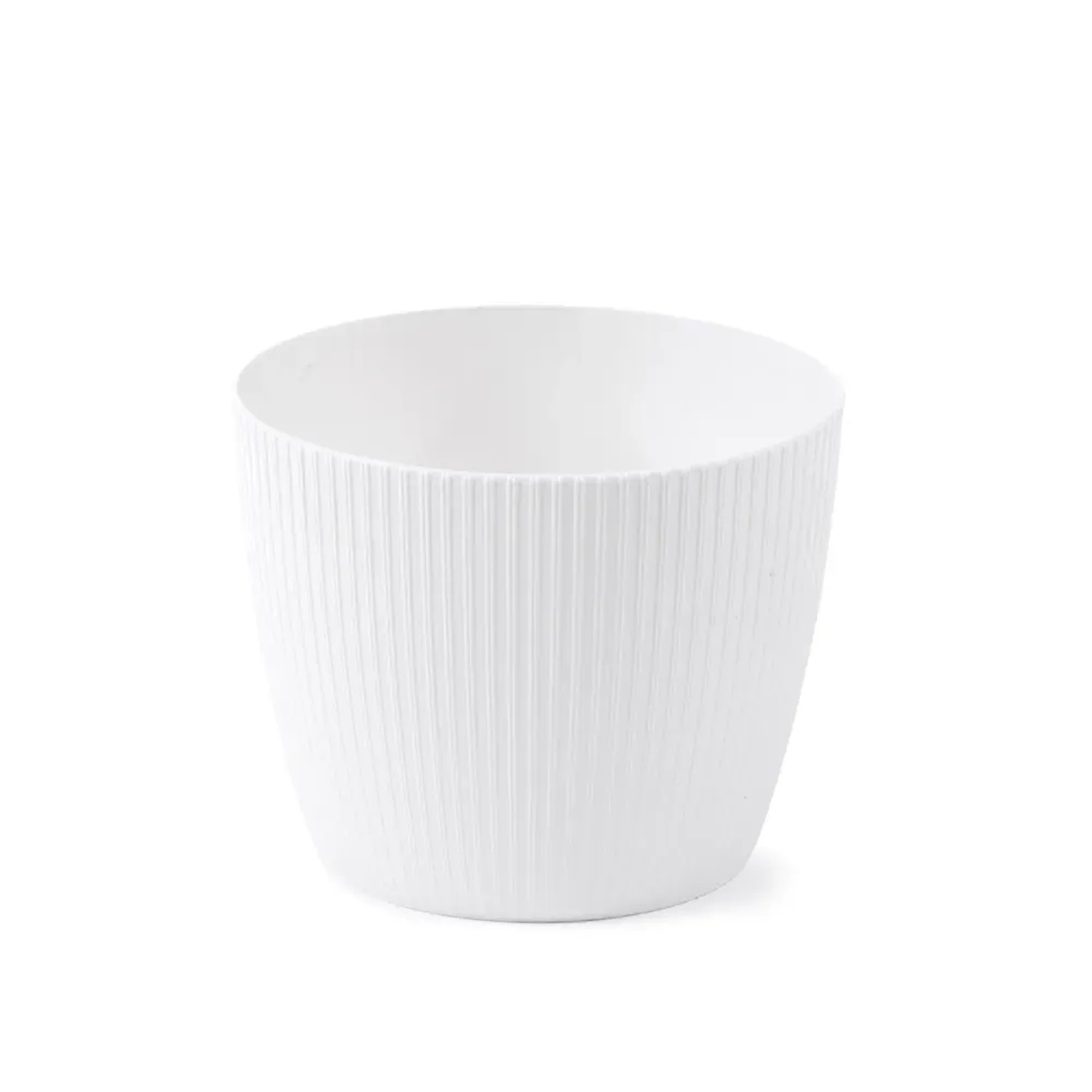 Osłonka Magnolia recycled biała - śr. 30 cm