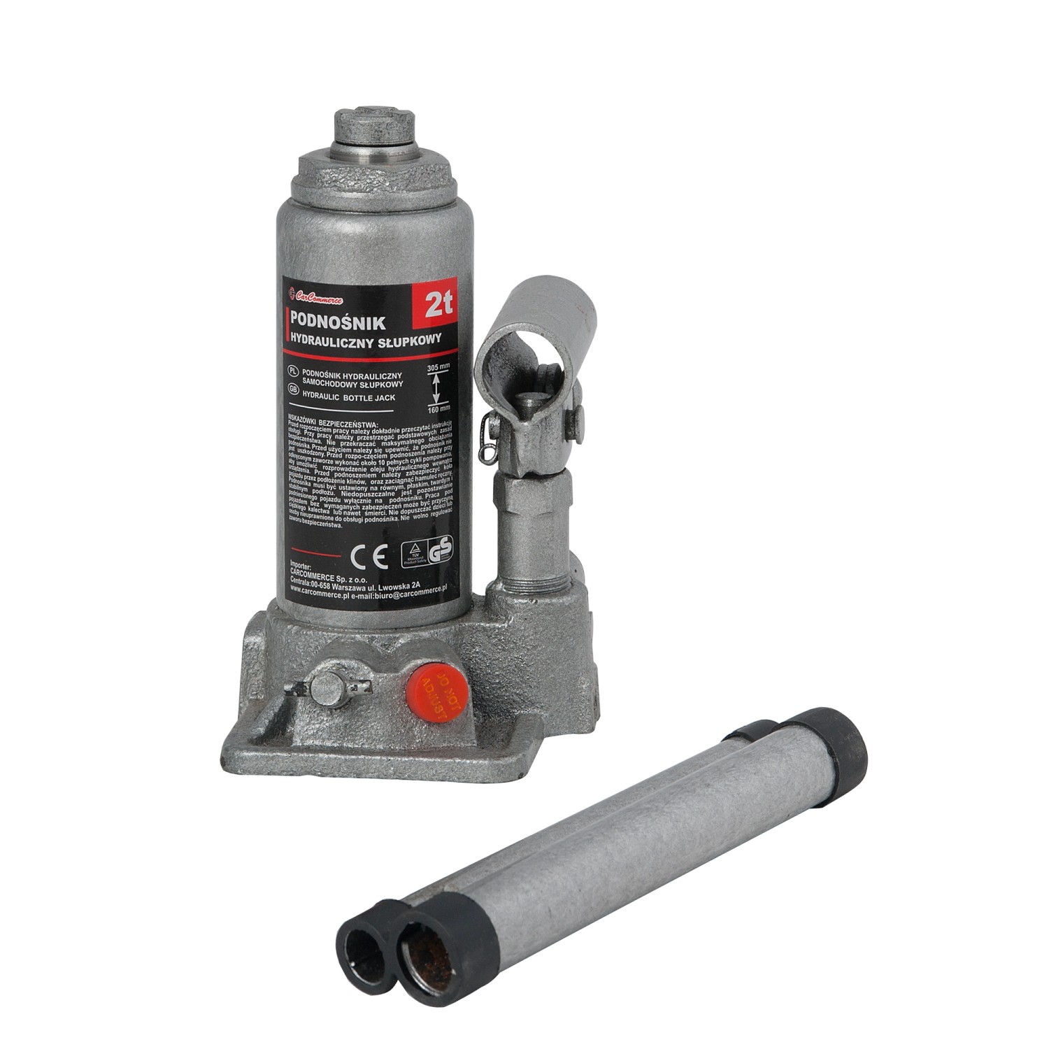 Carcommerce Podnośnik hydrauliczny słupkowy 2 t