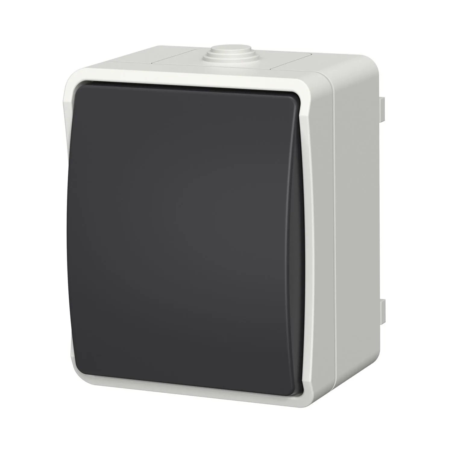 Düwi Łącznik Aqua Plus uniwersalny z klapką pojedynczy szary IP54