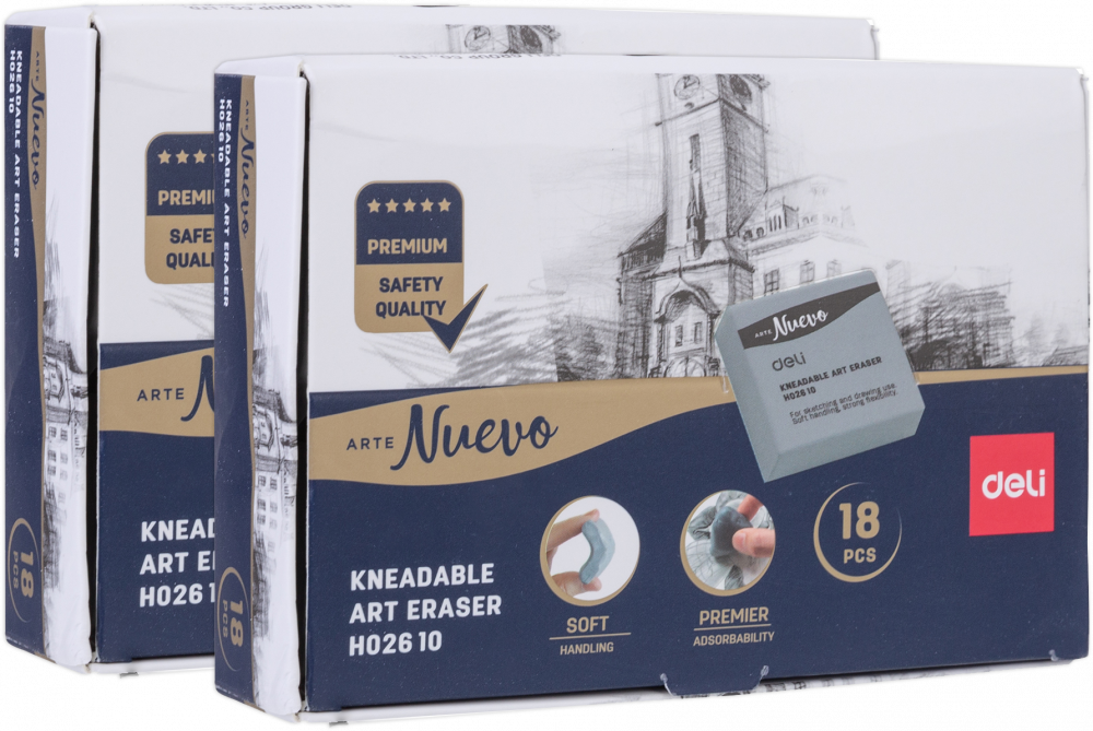 36x Gumka chlebowa Deli Nuevo, szary