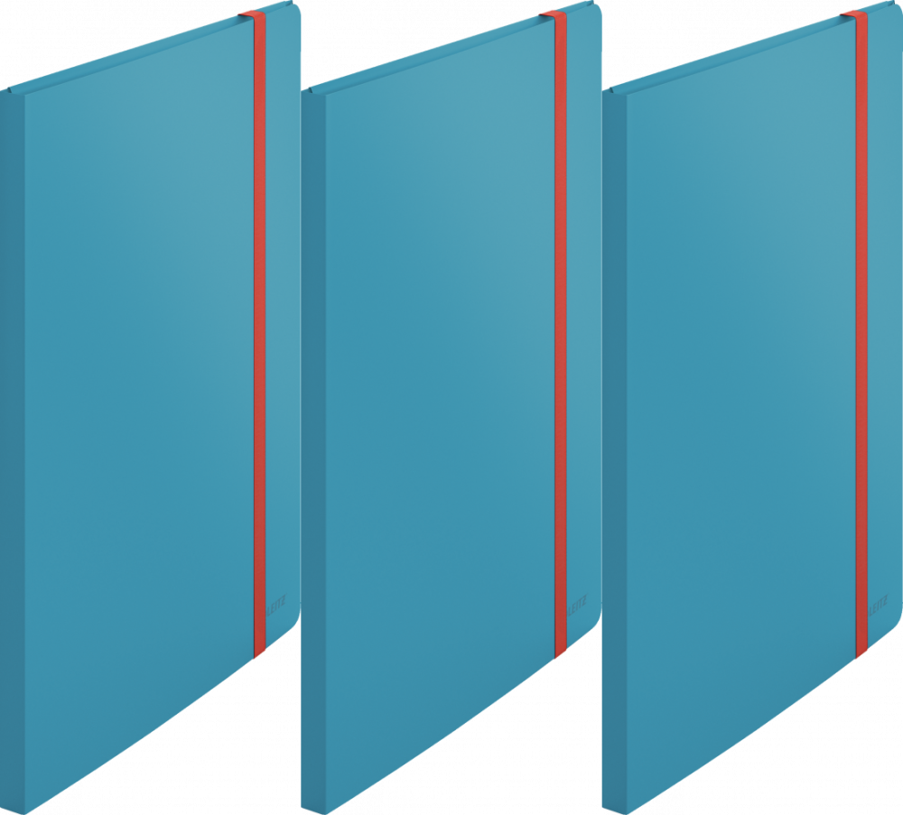 3x Album ofertowy poszerzony Leitz Cosy, A4, 20 koszulek, niebieski