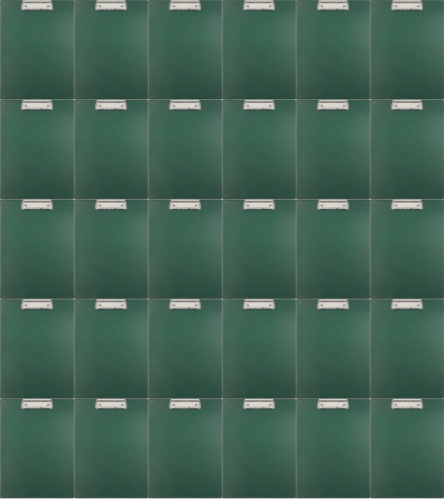 40x Clipboard Biurfol, A4, zielony ciemny