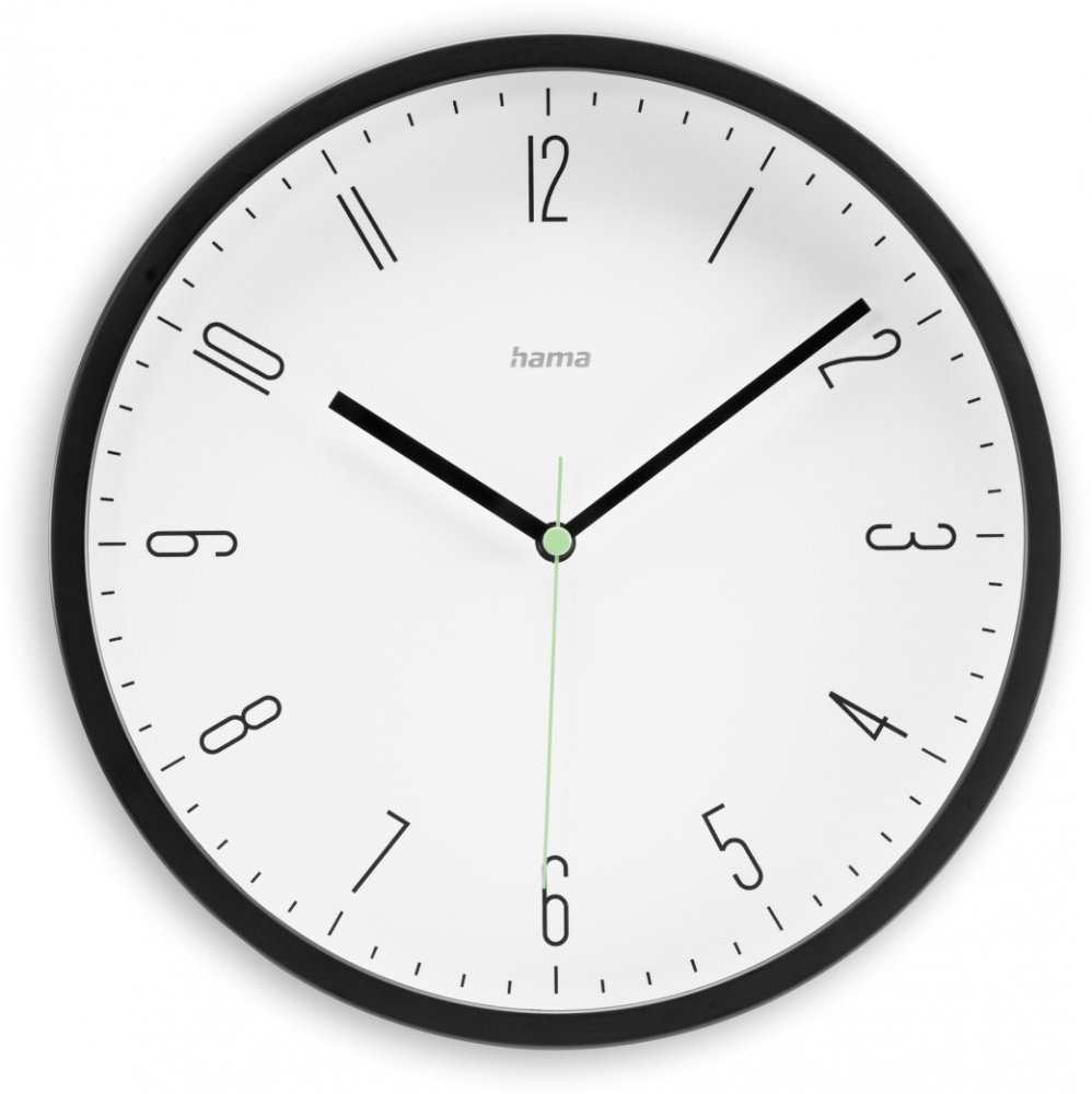 Zegar ścienny Hama Caprri, 25cm, czarny