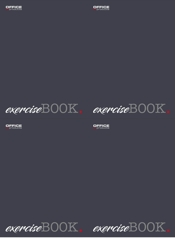 4x Zeszyt w linie Office Products, A5, 96 kartek, mix kolorów