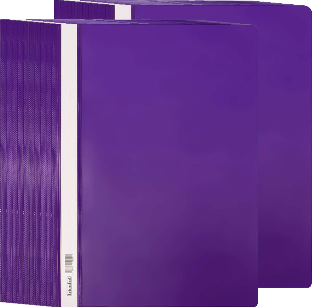 20x Skoroszyt plastikowy Biurfol, twardy, A4, fioletowy