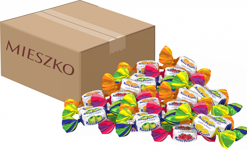 Cukierki Mieszko, Tutti frutti, mix owocowy, 2.5kg
