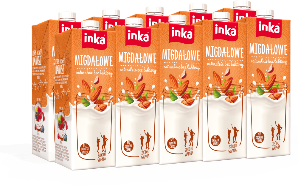 10x Napój migdałowy Inka, 1l