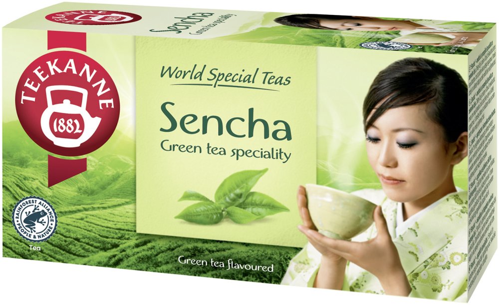 Herbata zielona smakowa w kopertach Teekanne Sencha Royal, 20 sztuk x 1.75g