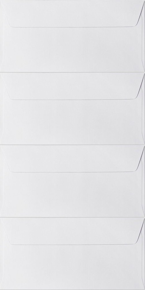 4x Koperta ozdobna, Galeria Papieru, DL Holland, 120g/m2, 10 sztuk, biały