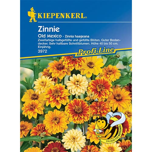 1 pac, Zinnia (Cârciumăreasă) Old Mexico - Semințe: Mod de ambalare: 1 pac