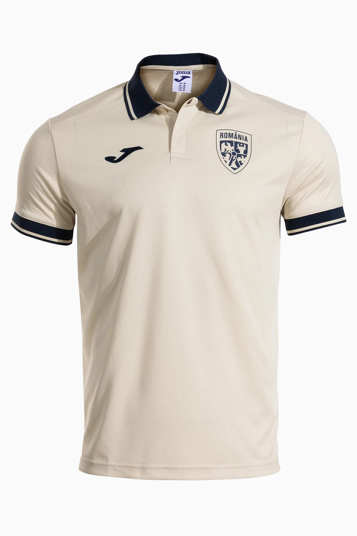 Koszulka Reprezentacji Rumunii Joma 2026 Presentation Polo - Beżowy