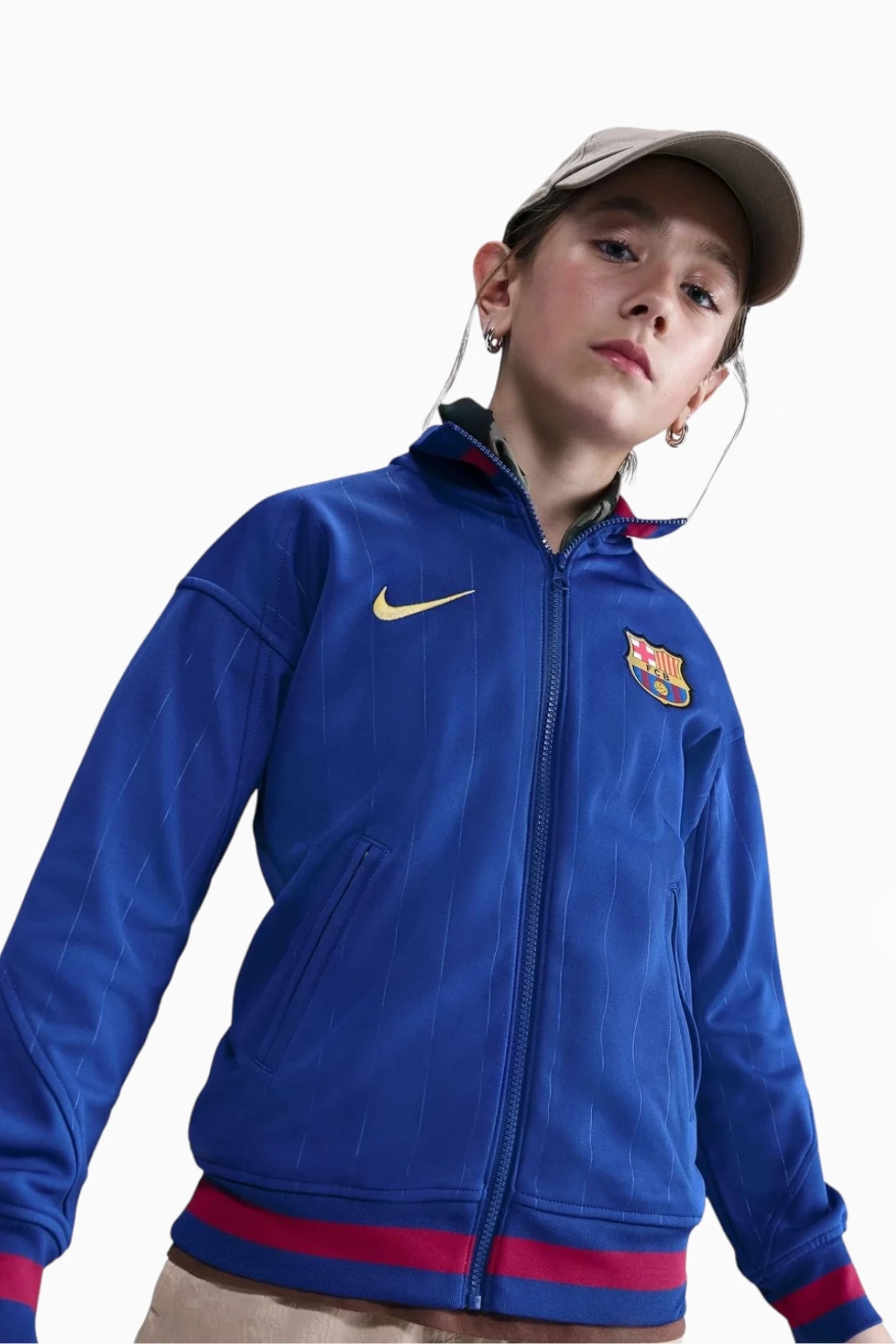 Kurtka Nike FC Barcelona 25/26 Academy Pro Junior - Niebieski