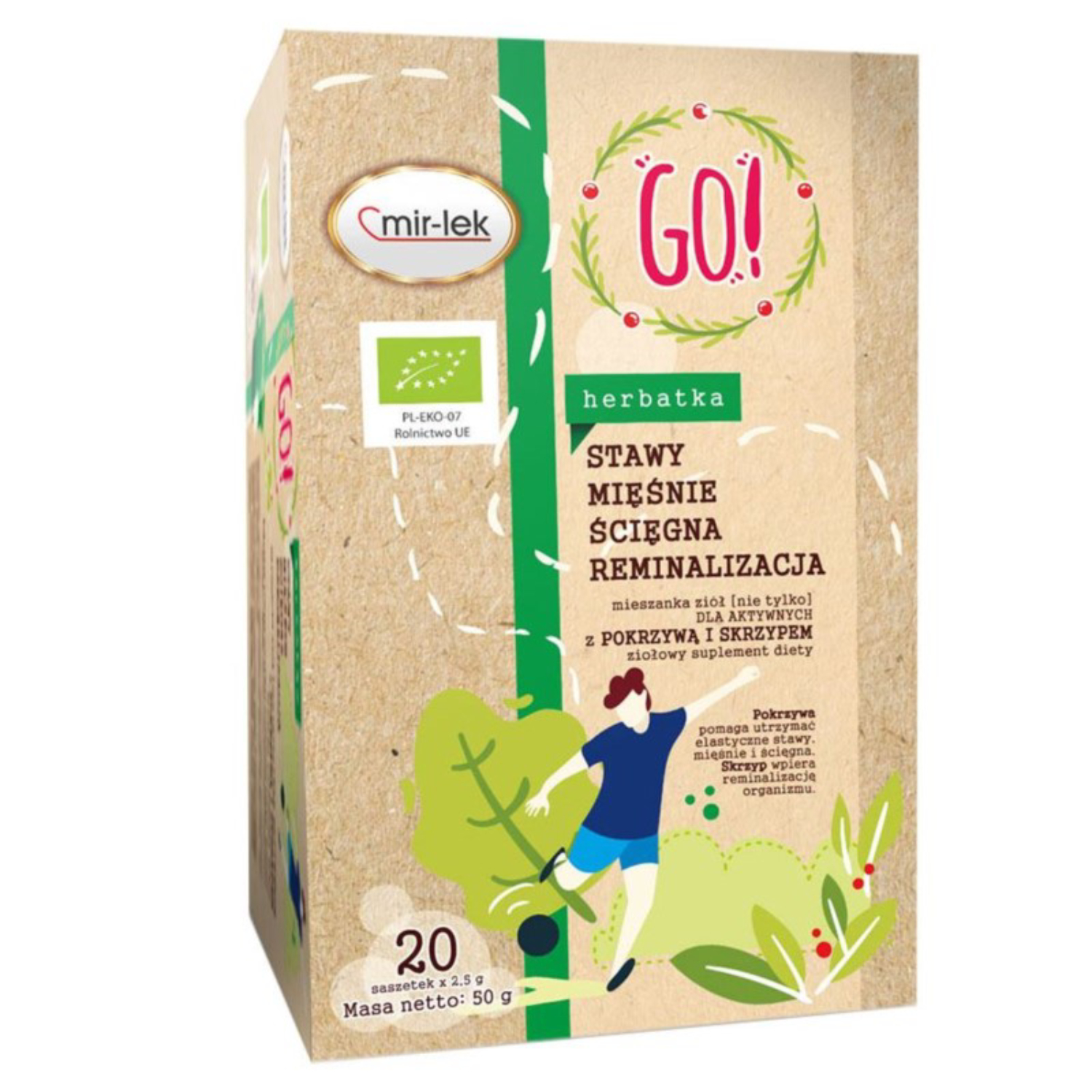 Mir-lek - eko go! herbatka na stawy, ścięgna i mięśnie, 20 saszetek
