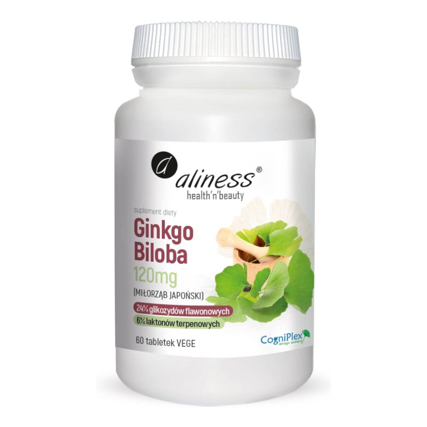 Aliness ginkgo biloba 120 mg, 60 tabletek