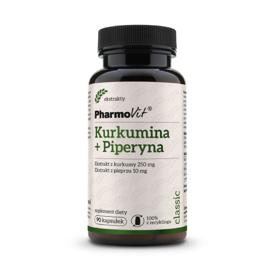 Pharmovit kurkumina + piperyna, 90 kapsułek