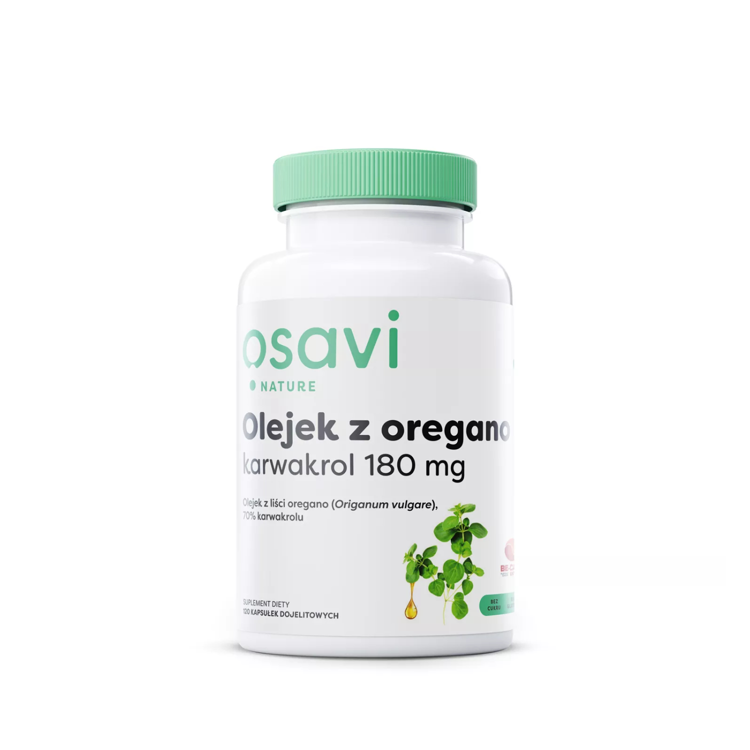 Osavi, oregano oil carvacrol (180 mg), 120 kapsułek