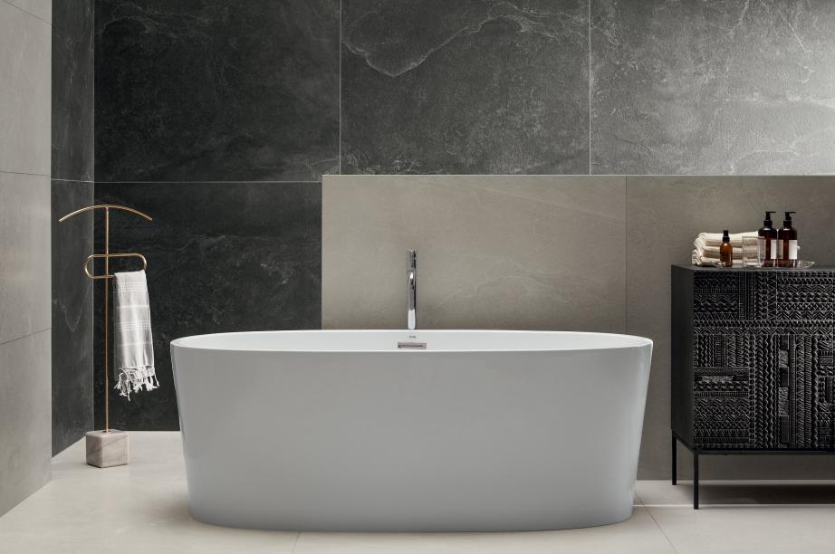 Tubądzin Grand Cave white STR płytka podłogowa 119,8x119,8 cm