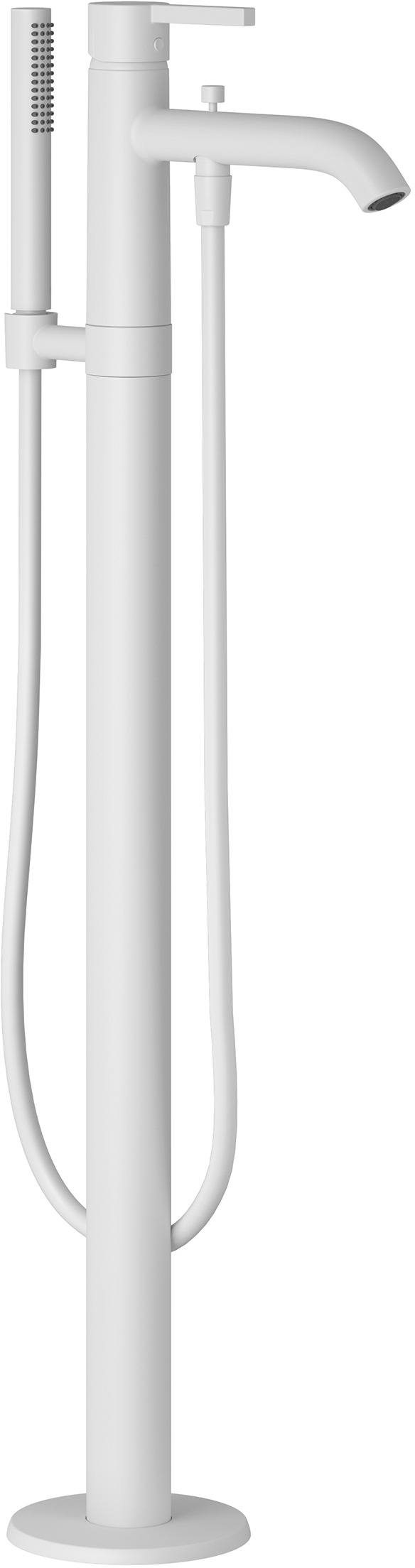 Kludi Nova Fonte Pura bateria wannowo-prysznicowa wolnostojąca biały mat 385905315