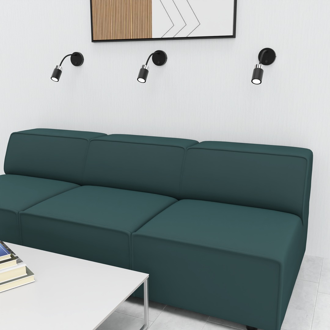 Milagro Joker Flex kinkiet 1x8W czarny/chrom MLP8534