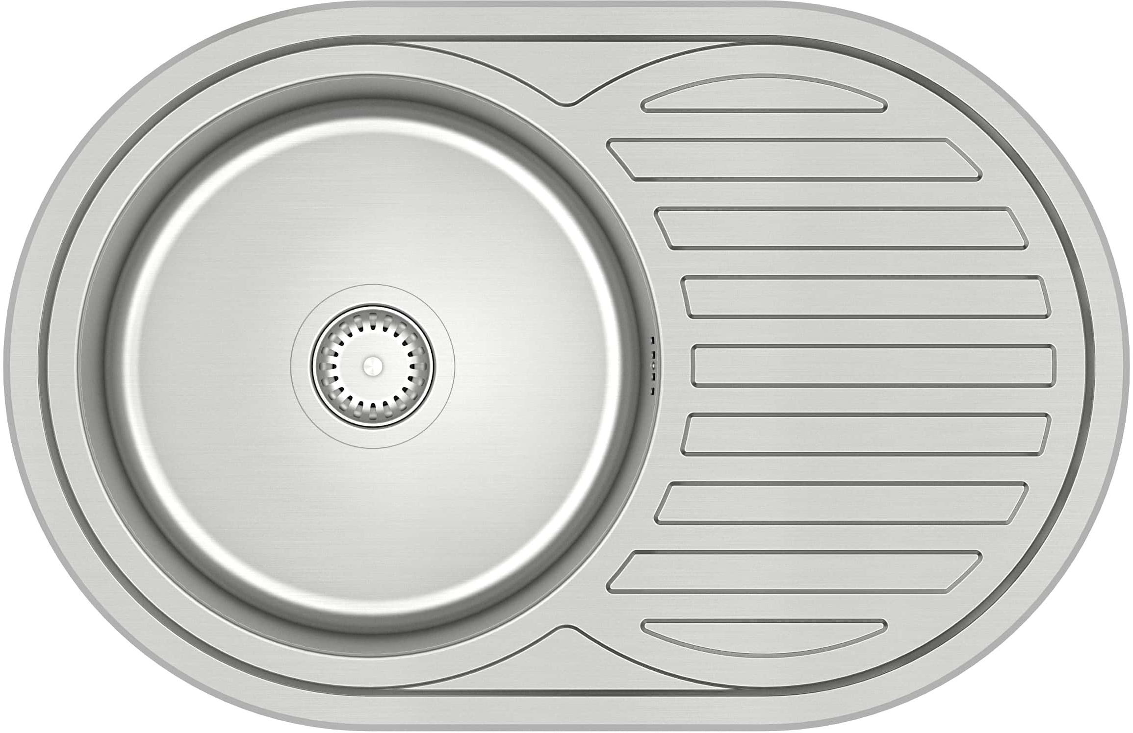 Quadron Tom 211 SteelQ zlewozmywak stalowy 77x50 cm wpuszczany len HD211LEN7750