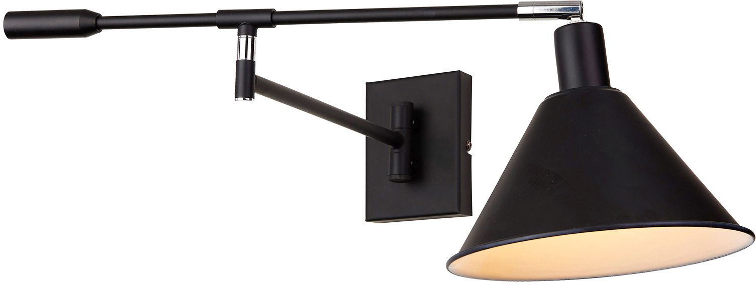 Italux Trinity kinkiet 1x60 W czarny-chrom MB-402721-IT BL