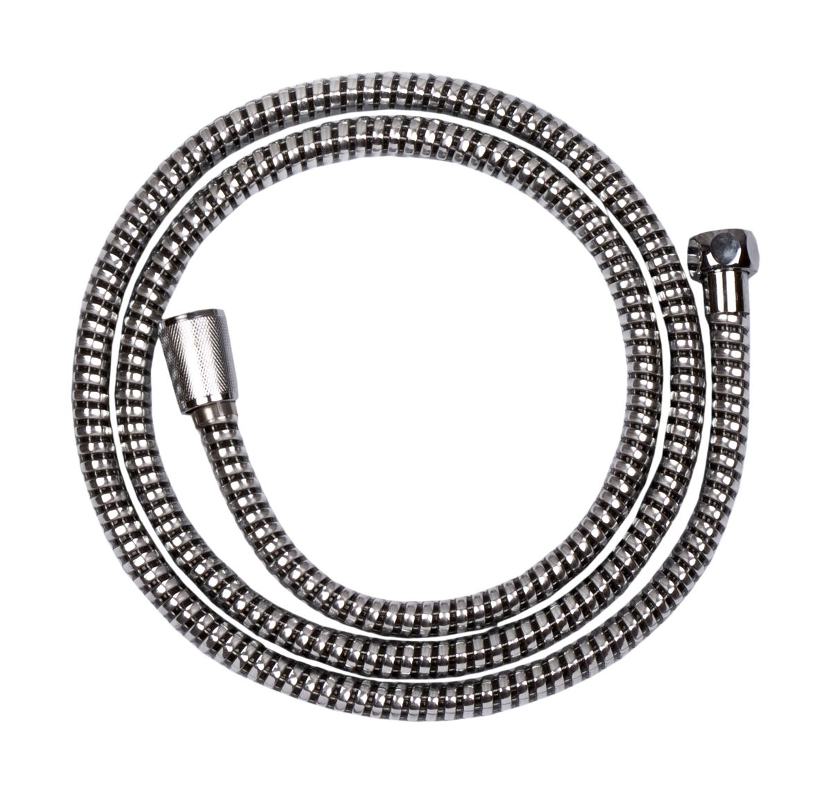 Invena wąż prysznicowy 150 cm z tworzywa Superflex chrom / czarny AW-30-JT6