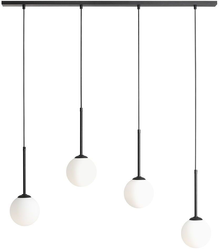 Aldex Bosso lampa wisząca 4x10 W czarna 1087L1