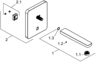 Kludi Zenta wylewka do zaworu umywalkowego 7327805-00