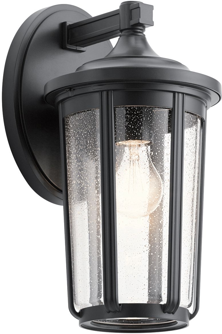 Quintiesse Fairfield kinkiet zewnętrzny 1x60 W czarny-przezroczysty QN-FAIRFIELD-L-BK