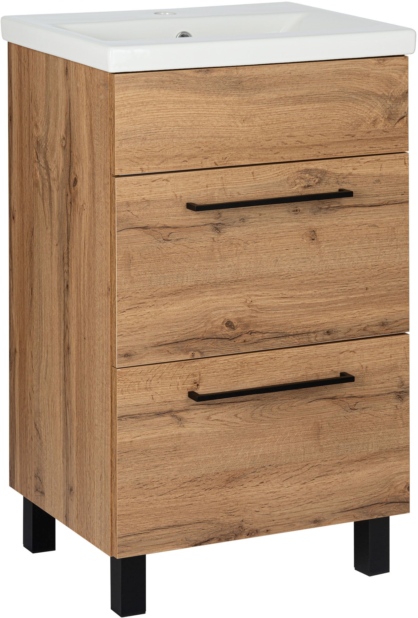 Astor Sol Wotan umywalka z szafką 51 cm dąb AF-BUI-512-0N