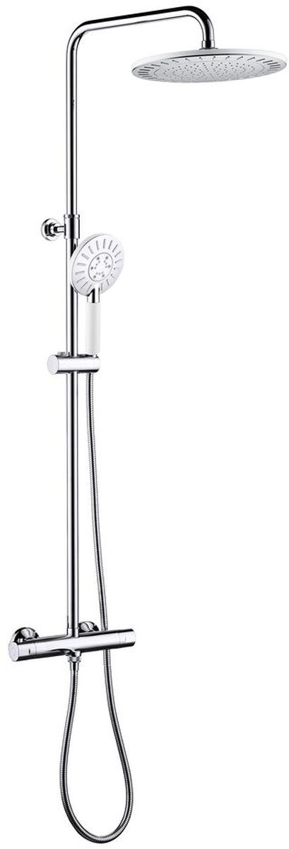 Tiger Splash Akcent Rainfall zestaw prysznicowy ścienny chrom/biały 1715140146