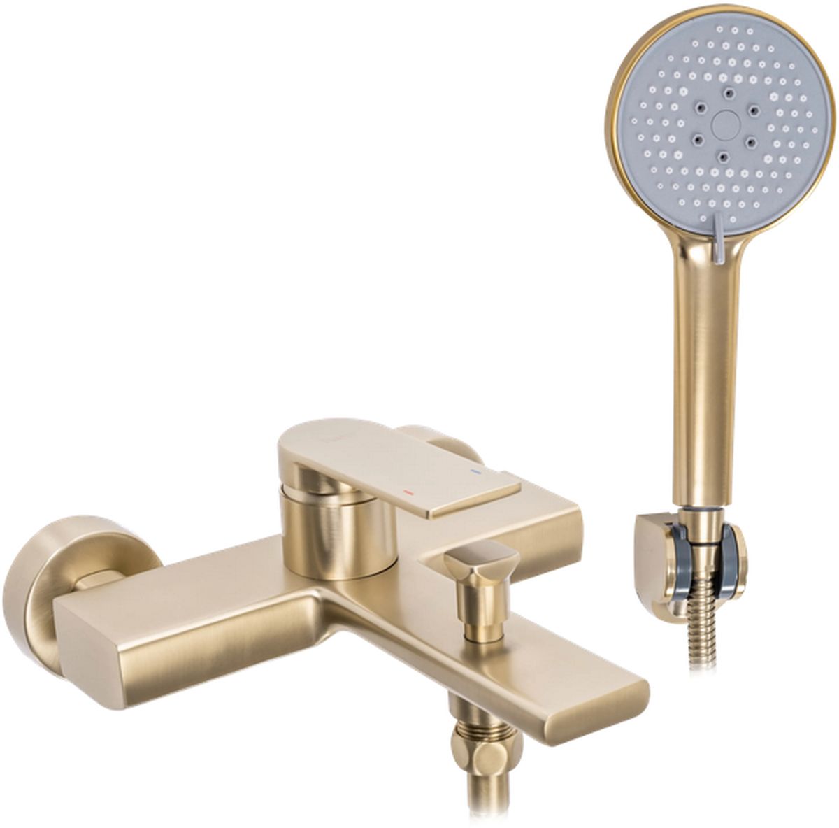 Rea Verso bateria wannowo-prysznicowa ścienna złota REA-B6565