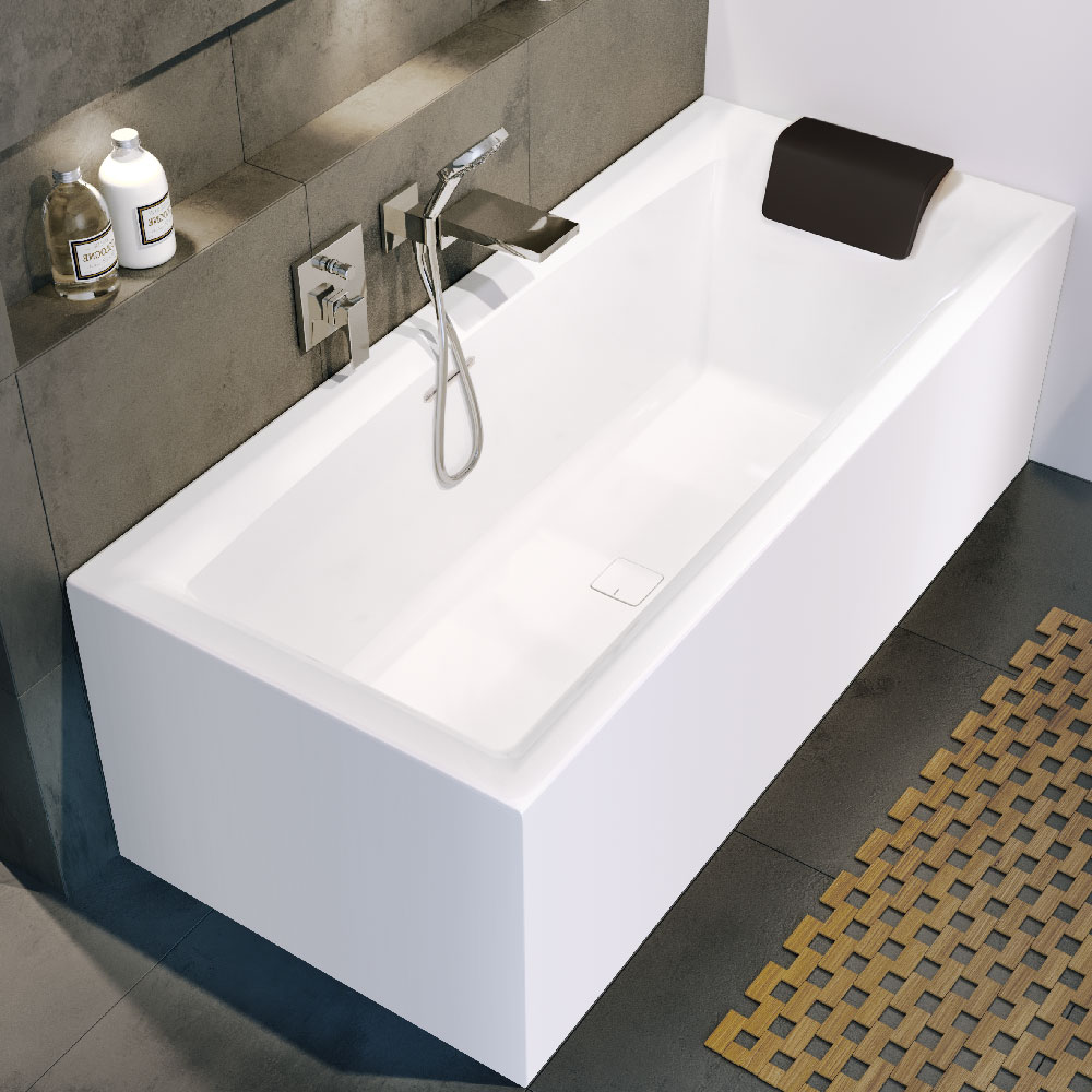 Riho Still Square Plug&Play wanna prostokątna 180x80 cm Riho Fall narożna lewa biały B099061005