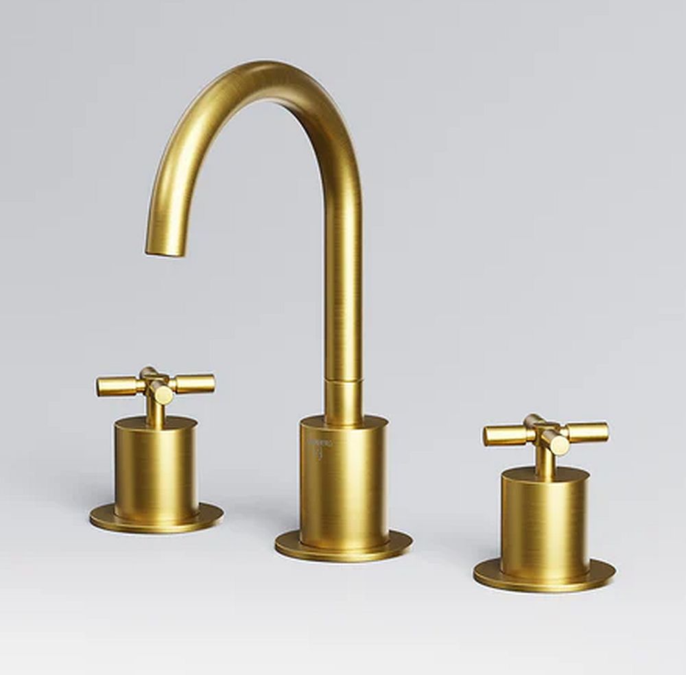 Steinberg 250 bateria umywalkowa stojąca złoty szczotkowany 2502000BG