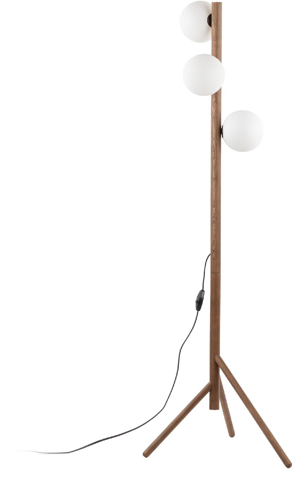 TK Lighting Estera lampa stojąca 3x8 W drewno 16045