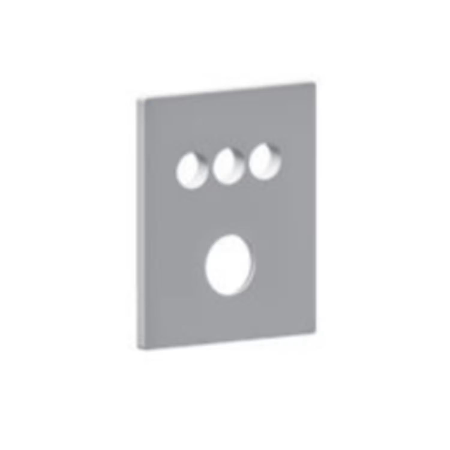 Kronenbach Smart Push rozeta baterii wannowo-prysznicowej chrom KBZPIA144CR