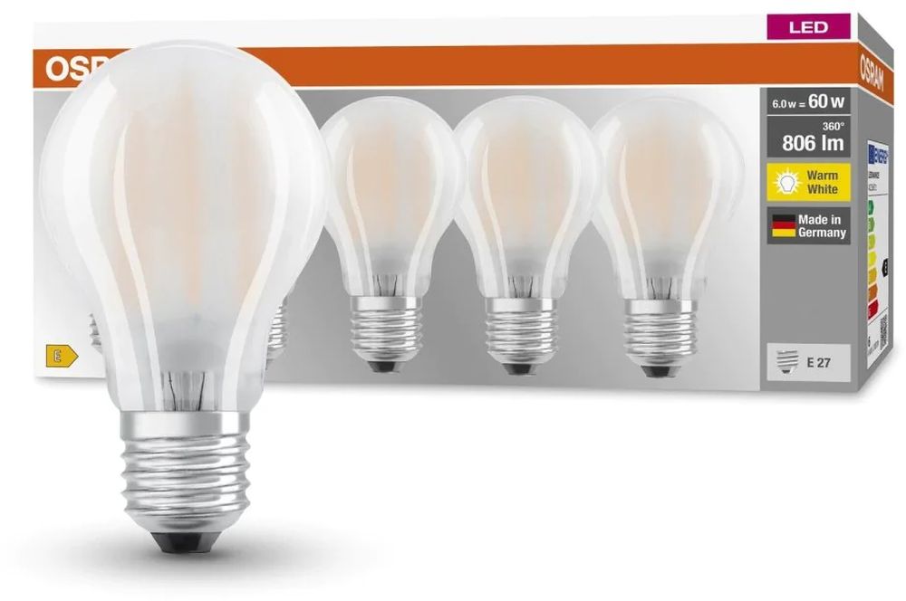 Osram LED Lamps żarówki LED Multipack 5x6 W 2700 K E27