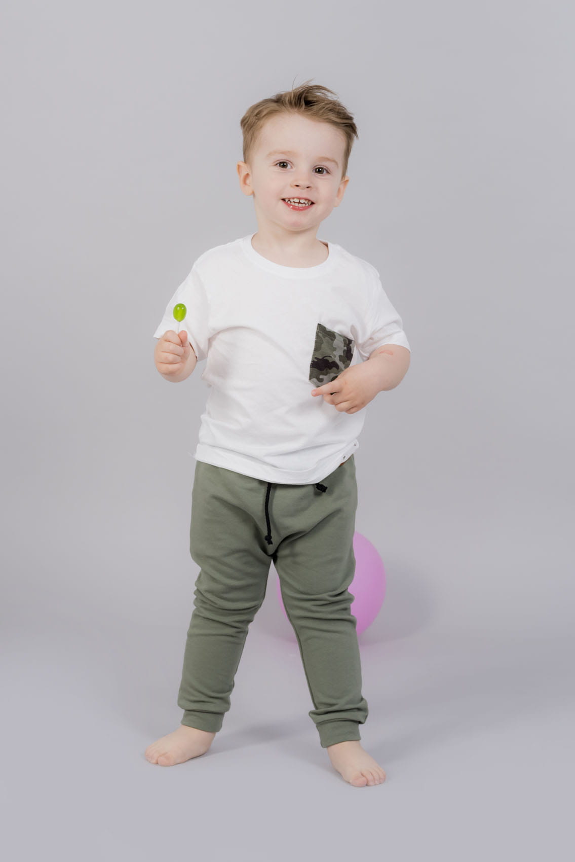 Laferio Khaki- Komplet - Koszulka + spodnie