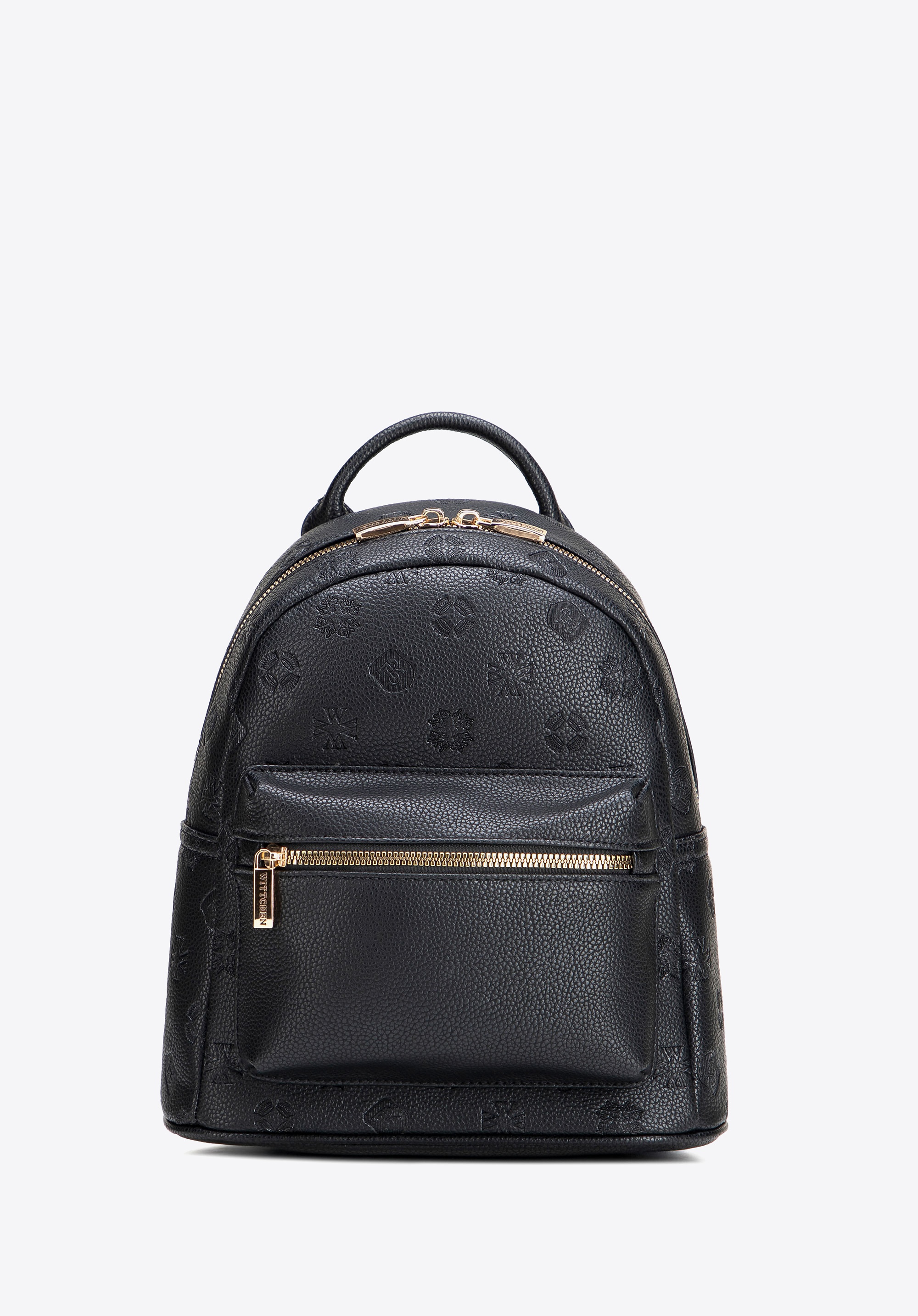 Dodatkowy rabat 25% - Damski plecak z imitacji skóry w tłoczenie czarny