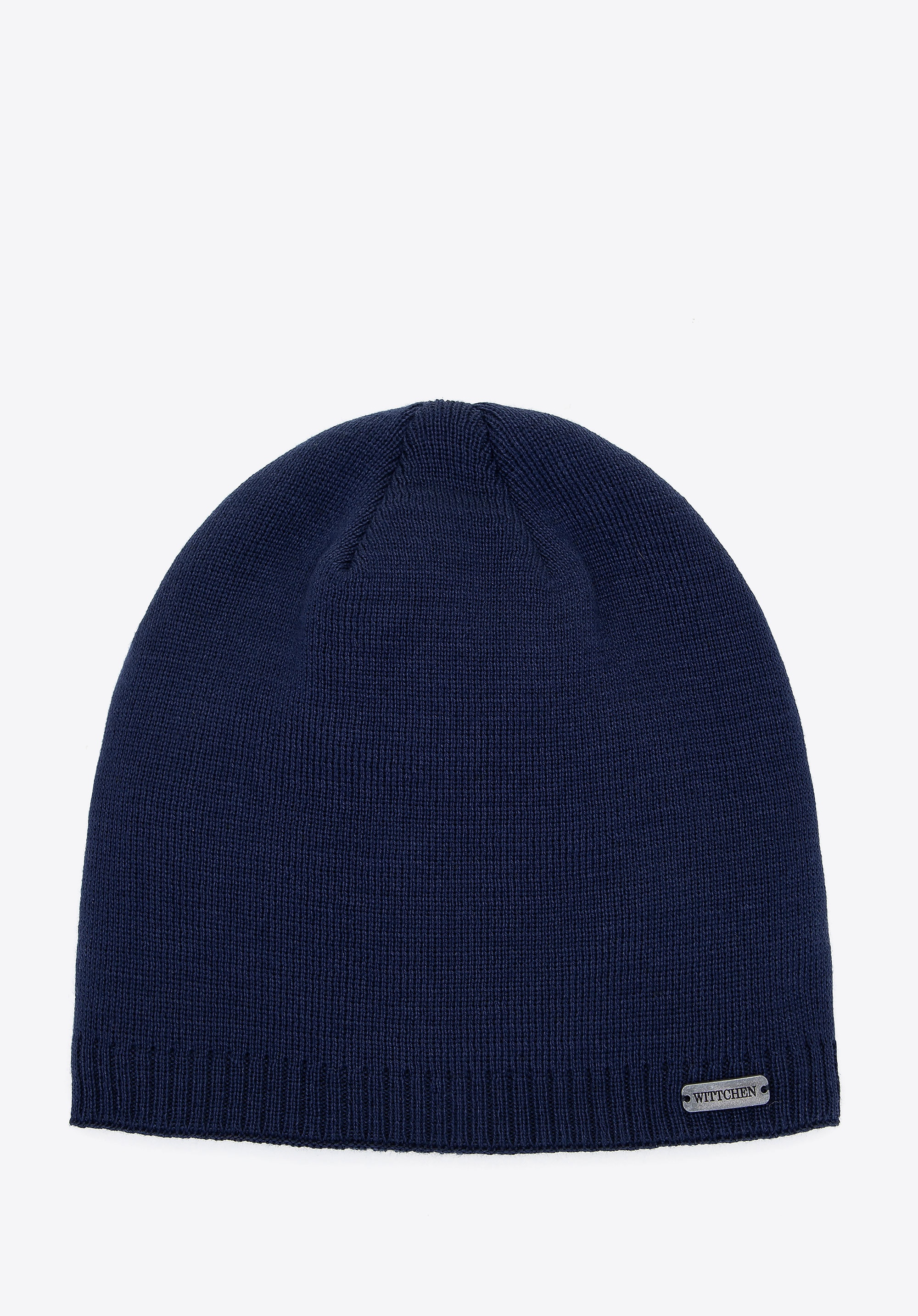 Męska czapka z dodatkowym ociepleniem granatowa