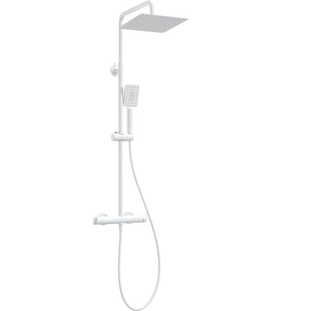 DEANTE Zestaw prysznicowy THERM bianco z baterią prysznicową termosta