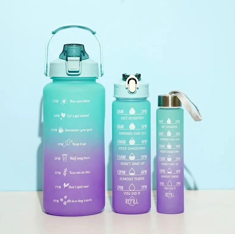 Zestaw 3 butelek 2000 , 900, 300 ml.